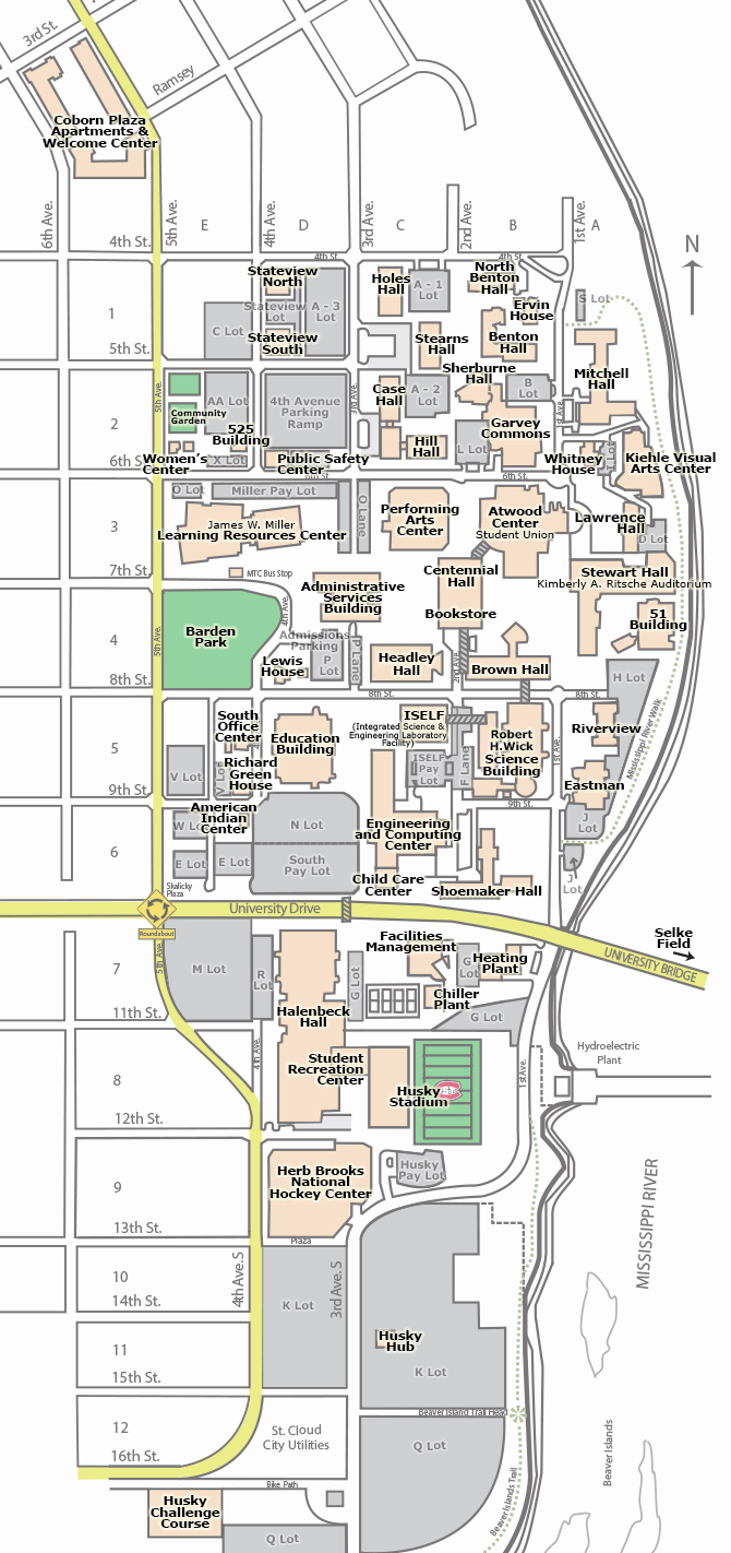 Campus Map  St. Cloud State University