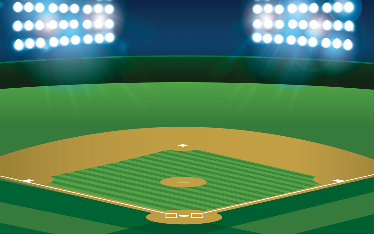 Baseball diamond illustration