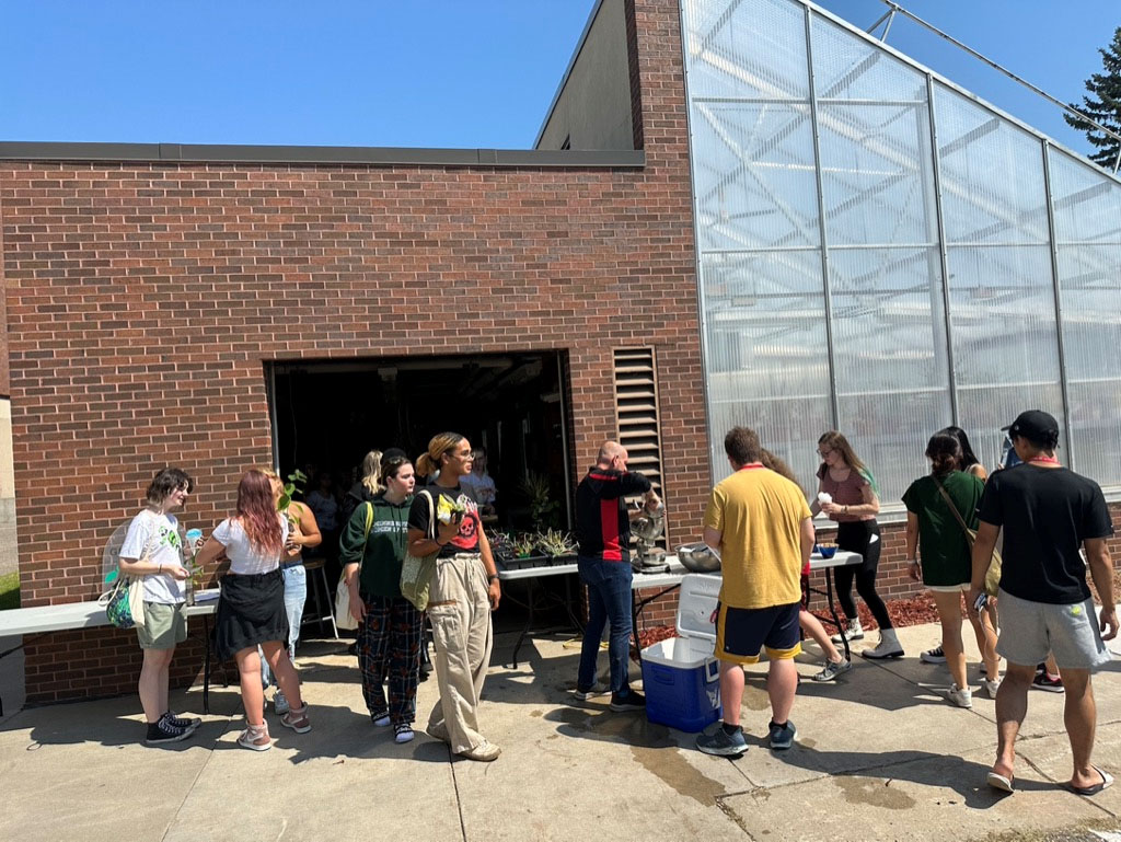 an exterior view of the greenhouse