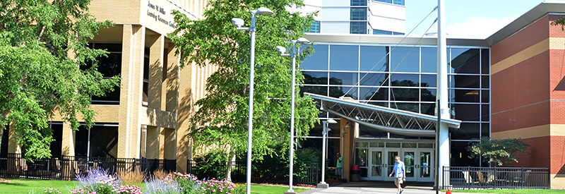 Exterior of Library entrance