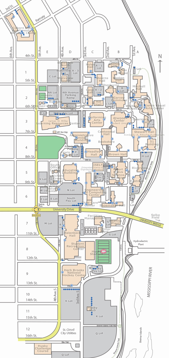 Campus Map - Accessibility | St. Cloud State University