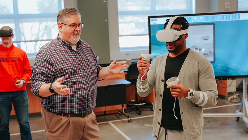 Virtual reality lesson