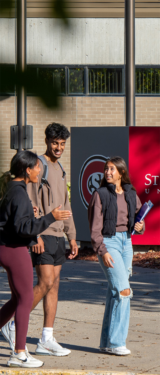 St. Cloud State Students Walking together